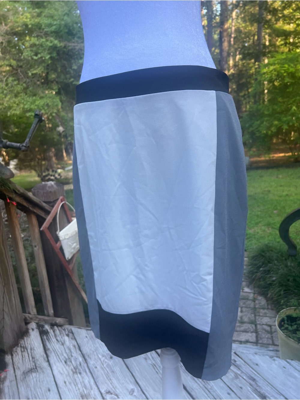 Marcelo Raffaelli Neiman Marcus Colorblock Pencil Skirt Size 8
